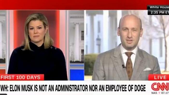 Miller zawstydza CNN za absurdem Trump-Musk Doge pytanie
