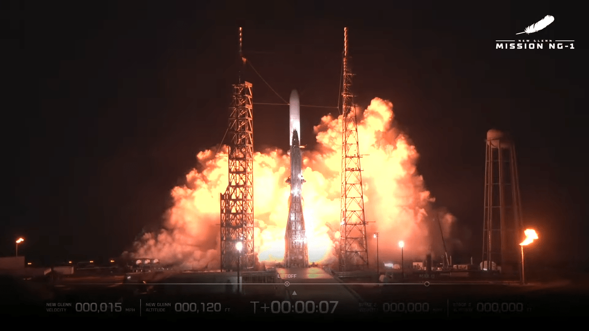 Blue Origin Jeff Bezos, kierując się późną wiosną na drugą premierę potężnej nowej rakiety Glenn
